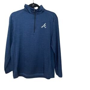 Vineyard Vines Quarter Zip Atlanta Braves Mens Medium Performance